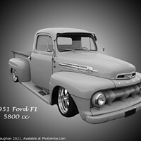 Buy canvas prints of Classic Ford F1 Pickup by Kevin Maughan
