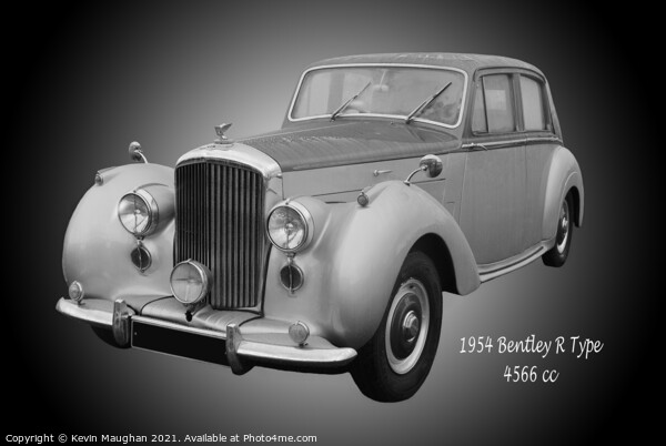 The Timeless Elegance of a 1954 Bentley R Type Picture Board by Kevin Maughan