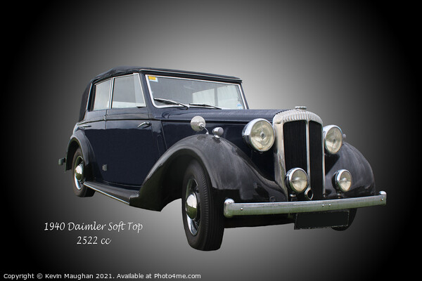 1940 Daimler DB18 Soft Top Picture Board by Kevin Maughan