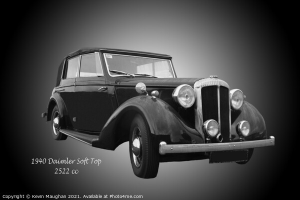 The Timeless Beauty of a Daimler DB18 Soft Top Picture Board by Kevin Maughan