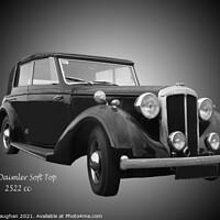 Buy canvas prints of The Timeless Beauty of a Daimler DB18 Soft Top by Kevin Maughan