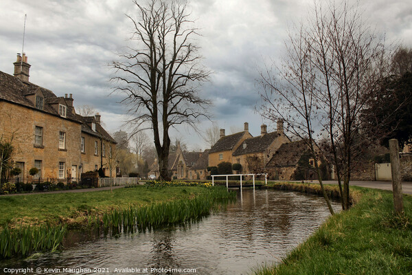 The Lower Slaughter In The Cotswolds Picture Board by Kevin Maughan