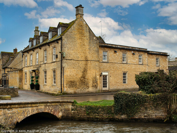 The Old Manse Hotel In Bourton On The Water Picture Board by Kevin Maughan