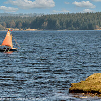 Buy canvas prints of Sail Boat On Kielder Water by Kevin Maughan