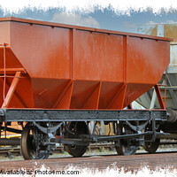 Buy canvas prints of Railway Coal Wagons by Kevin Maughan