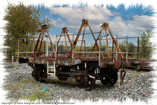 Railway Freight Wagon Waiting For Restoration Picture Board by Kevin Maughan