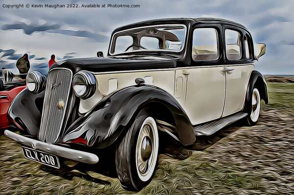 Austin 1938 (Digital Cartoon Art) Picture Board by Kevin Maughan