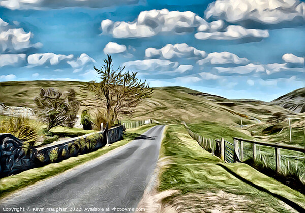 Ingram Valley 2 (Digital Art Image) Picture Board by Kevin Maughan