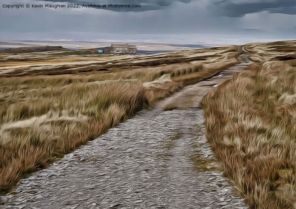 Tan Hill Pub And Pennine Way (Digital Art Version) Picture Board by Kevin Maughan