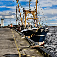 Buy canvas prints of The Serenity of North Shields' Fish Quay by Kevin Maughan