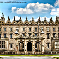 Buy canvas prints of Floors Castle (Digital Art Image) by Kevin Maughan