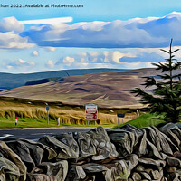 Buy canvas prints of Scottish Borders View (Digital Art Version) by Kevin Maughan