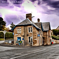 Buy canvas prints of The Police Station In Coldstream (Digital Art Version) by Kevin Maughan
