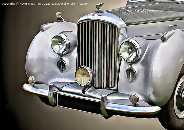 1954 Bentley R Type Close Up (Digital Art) Picture Board by Kevin Maughan