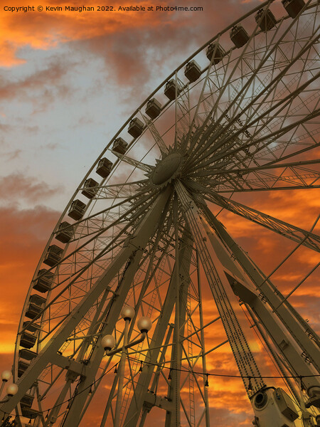 Ferris Wheel In Torquay  Picture Board by Kevin Maughan