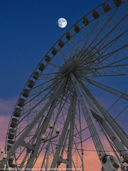 Ferris Wheel In Torquay Picture Board by Kevin Maughan