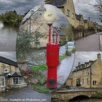 Buy canvas prints of Bourton On The Water Postcard Style by Kevin Maughan