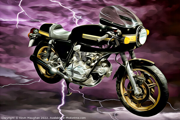 Ducati 900 Super Sport Picture Board by Kevin Maughan
