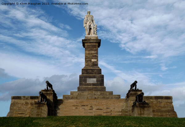 Lord Collingwood Monument Tynemouth Picture Board by Kevin Maughan