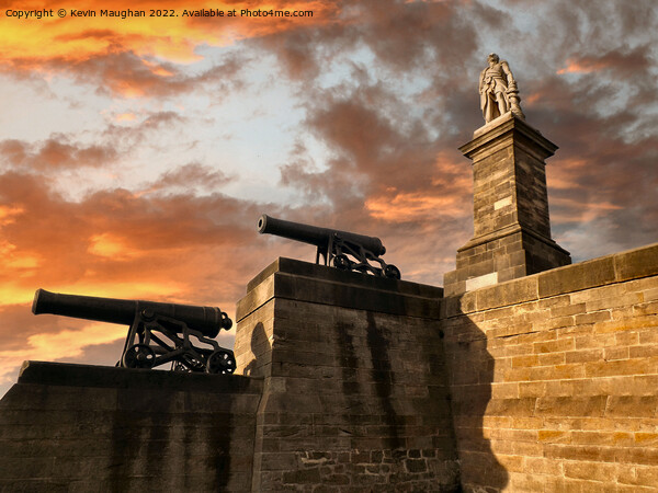 Lord Collingwood Monument Tynemouth Picture Board by Kevin Maughan