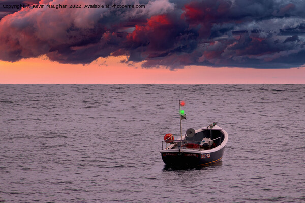 Stormy Skies For Fishing In Tynemouth Picture Board by Kevin Maughan