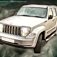 Buy canvas prints of The Majestic Jeep: A Digital Art Masterpiece by Kevin Maughan