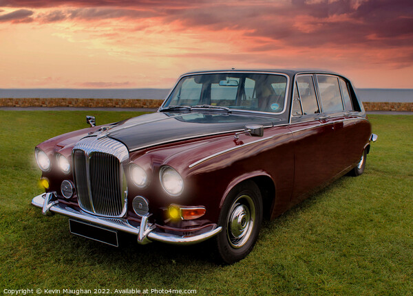 Elegant Vintage Daimler Limousine Picture Board by Kevin Maughan
