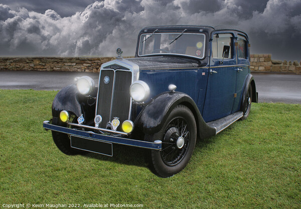 1935 Lanchester 10 Classic Car Picture Board by Kevin Maughan