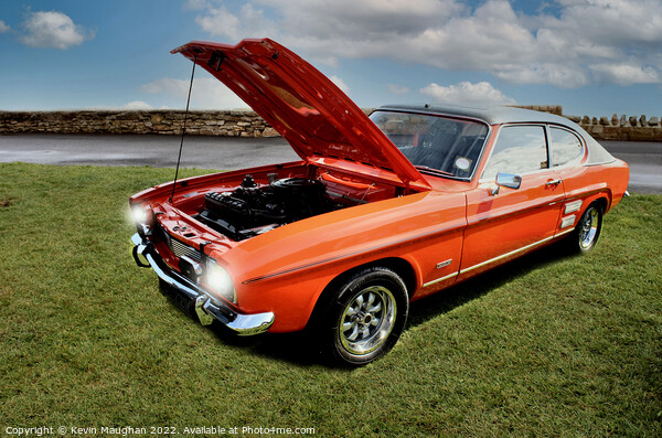1972 Ford Capri Picture Board by Kevin Maughan
