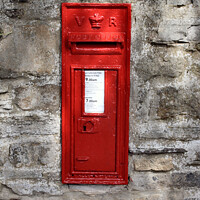 Buy canvas prints of The Charming Victorian Post Box by Kevin Maughan