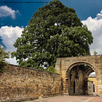 Buy canvas prints of Majestic Priory Gatehouse in Hexham by Kevin Maughan