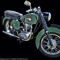 Buy canvas prints of Timeless Classic BSA C12 Motorbike by Kevin Maughan