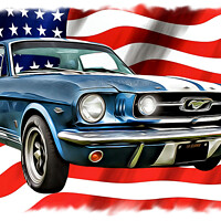 Buy canvas prints of American Muscle in Digital Art by Kevin Maughan
