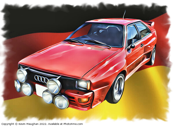 1983 Audi Quattro (Digital Art) Picture Board by Kevin Maughan