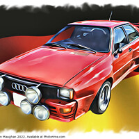 Buy canvas prints of 1983 Audi Quattro (Digital Art) by Kevin Maughan