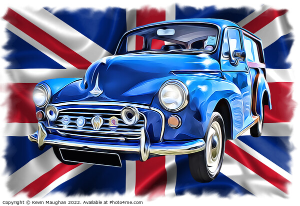 1971 Morris Traveller (Digital Art) Picture Board by Kevin Maughan