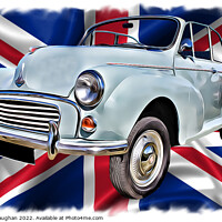 Buy canvas prints of Timeless Elegance: A 1958 Morris Minor Convertible by Kevin Maughan