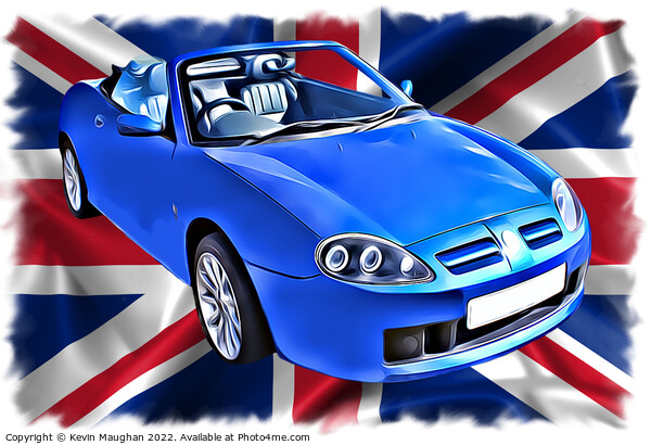2004 MG TF (Digital Art) Picture Board by Kevin Maughan
