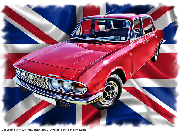 1973 Triumph 2000 (Digital Art) Picture Board by Kevin Maughan