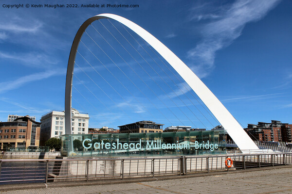 Gateshead Millennium Bridge Picture Board by Kevin Maughan