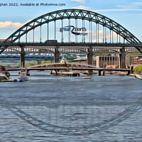 Buy canvas prints of The Tyne Bridge (Digital Art) by Kevin Maughan