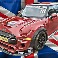 Buy canvas prints of Mini Racing Car (Digital Art) by Kevin Maughan