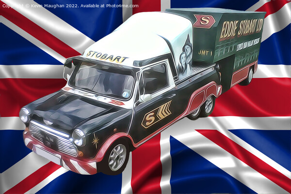 Mini Converted Eddie Stobart Livery (Digital Art) Picture Board by Kevin Maughan