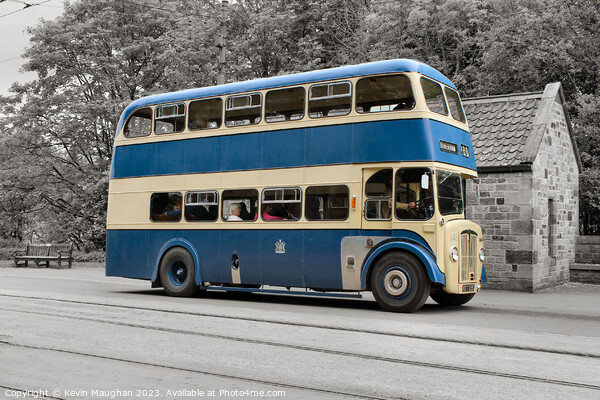 1954 Daimler Double Decker Bus Picture Board by Kevin Maughan