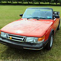 Buy canvas prints of Saab 900 Convertible 1991 by Kevin Maughan