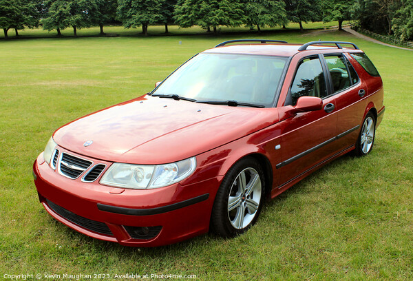 Saab  9-5 Estate Car 2005 Picture Board by Kevin Maughan