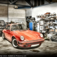 Buy canvas prints of "Ethereal Elegance: A Timeless Porsche Masterpiece by Kevin Maughan