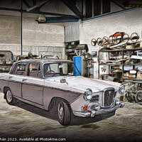 Buy canvas prints of "Timeless Elegance: 1969 Wolseley 16/60" by Kevin Maughan