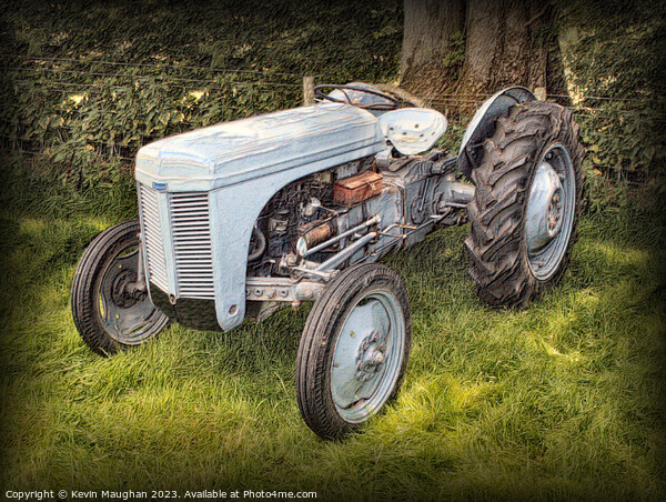 "Timeless Beauty: The Ferguson TEA 20 Tractor" Picture Board by Kevin Maughan