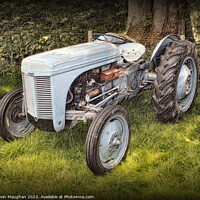 Buy canvas prints of "Timeless Beauty: The Ferguson TEA 20 Tractor" by Kevin Maughan